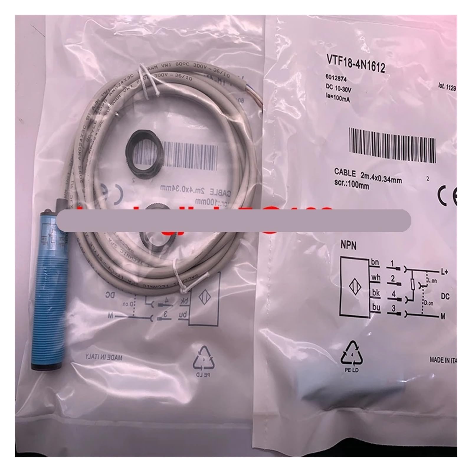 CJKXPZMH 1pcs photoelectric switch sensor VTF18-4P5640 VTF18-4N5640 VTF18-4P5612 VTF18-3P5612 VTF180-2P42412 VTF180-2N42412(VTF18-4P5640)