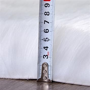 Soft Shaggy Area Rugs Fluffy Faux Fur Carpets Fuzzy Plush Non-Slip Rug for Bedroom Livingroom Bedside Nursery 35 x 79 in, Gray