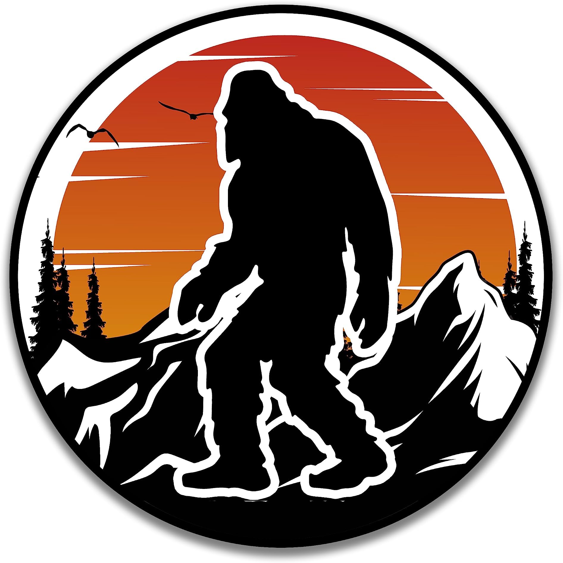 US Forest Service Sasquatch Sticker - Bigfoot Vinyl Decal - Made In USA