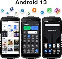 Vista 4 de DOOGEE S41T - Smartphone resistente desbloqueado 2024, batería de 6300 mAh, 8 GB+64 GB, teléfono resistente 4G Dual SIM, teléfono Android 13, cámara