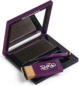 Madison Reed Root Touch Up + Brow Filler, Legno Black, Instant Gray Coverage, Fills in Brows & Thinning Hairlines, Temporary Concealing Powder, 0.13 oz (60 uses)