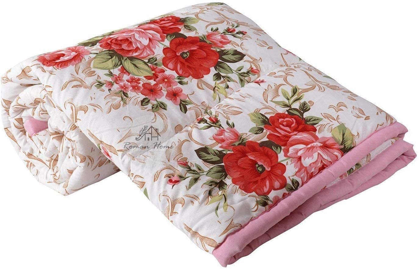 ROMAN HOME Reversible Ac Dohar Single Bed Size| AC Blanket |Dohar| Summer Dohar | Soft Light-Weight Bed Blanket for Kids,Men & Women (Pack of 1) (Design 2, Single Bed (55x85 Inch)-image-9