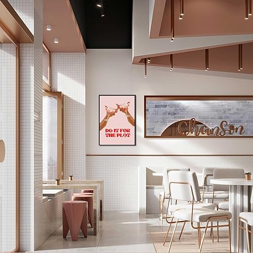 Miniatura 4 de Do It For The Plot Impresiones rosas Bar Cart Apartamento Decoración de Pared Estética Moderno Retro Lienzo Arte de Pared Arte de Pared Y2K Bar Cart