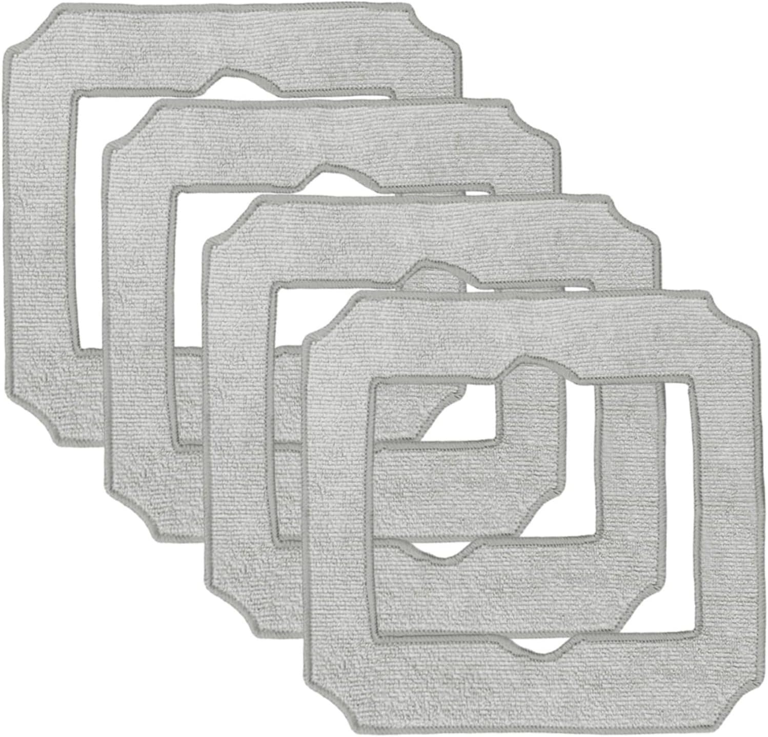 BlissfulAbode 4/10 Pack Replacement Mopping Pads for ECOVACS WINBOT MINI, Washable Absorbent Cleaning Cloth for Automated Window Cleaner(4 PACK)