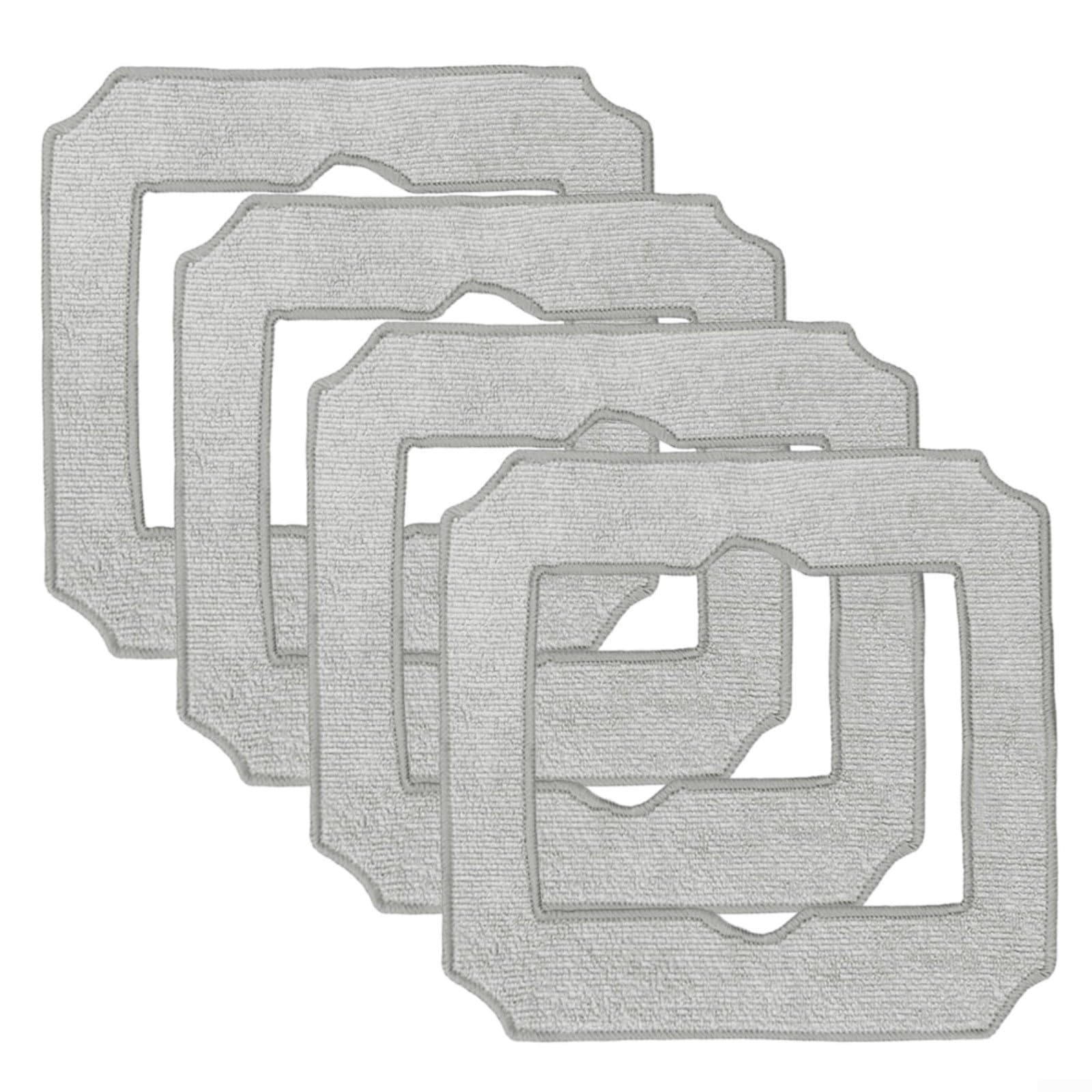BlissfulAbode 4/10 Pack Replacement Mopping Pads for ECOVACS WINBOT MINI, Washable Absorbent Cleaning Cloth for Automated Window Cleaner(4 PACK)