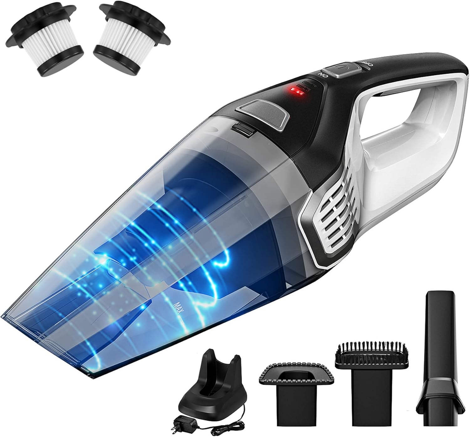 Hand Vacuum Cordless Rechargeable, 9000Pa Powerful