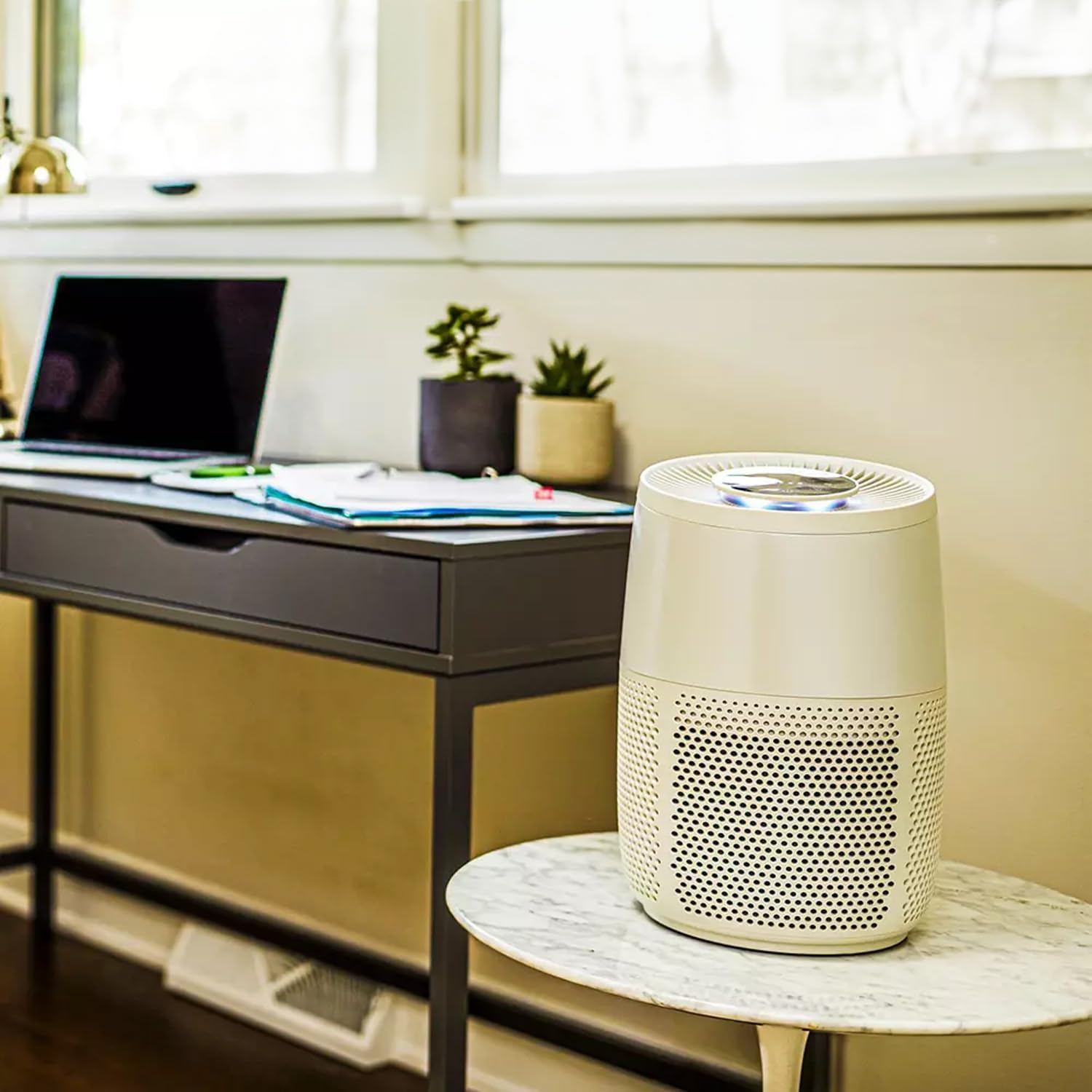 Avilia Purificatore Ionizzatore d'aria - Respira Aria Fresca e Salutare - Elimina 99,9% Batteri, Ottimo per Allergie e Inquinamento (Bianco)