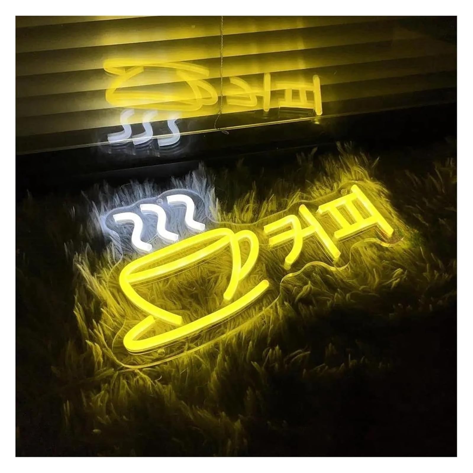Lampada al neon rilassante per bar, luci notturne dimmerabili(22cmx40cm)