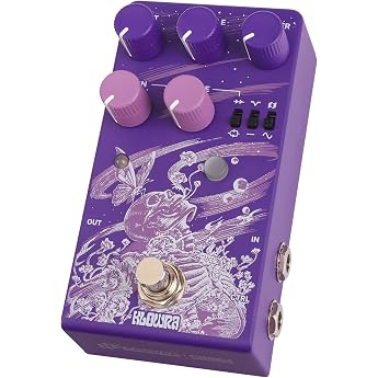 Klowra Gnash Dual-Channel Analog Distortion Pedal | Seriell/Parallel High-Gain Drive mit Wavefolder & Mid-Cut | Vollanaloges 