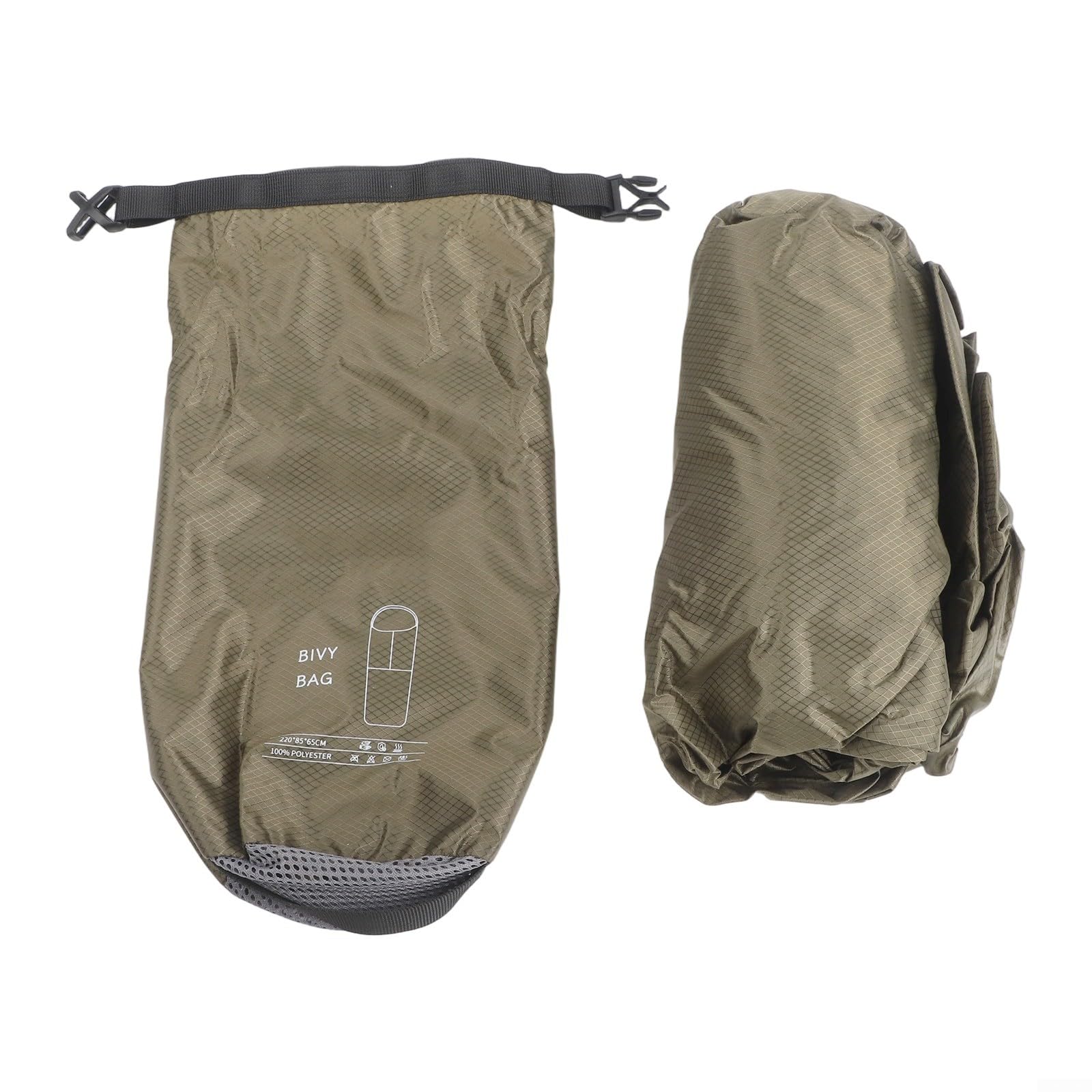 Sacco nanna leggero Bivy Sack traspirante impermeabile 5000 mm ultra leggero con tecnologia riflettente termica per campeggio escursionismo (verde)