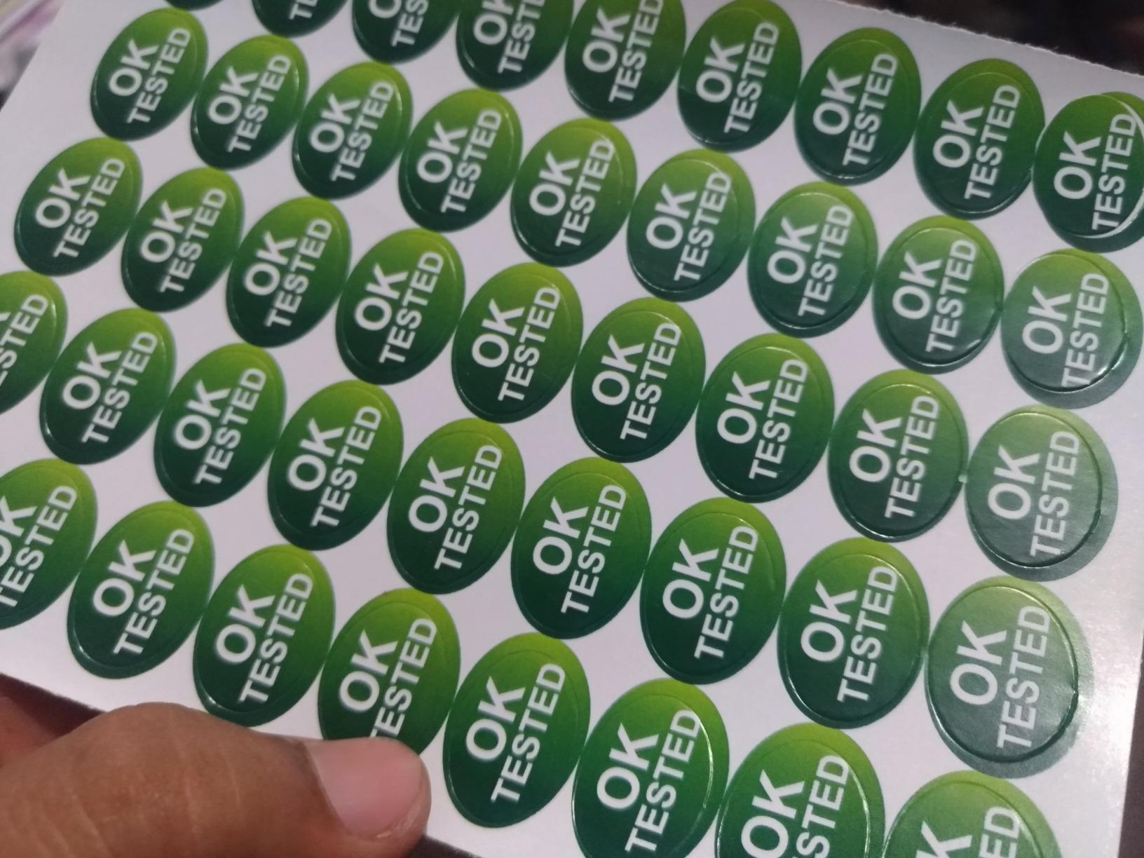 IMPRINT'S OK Tested Oval Stickers 360 Pcs : Amazon.in: Office Products