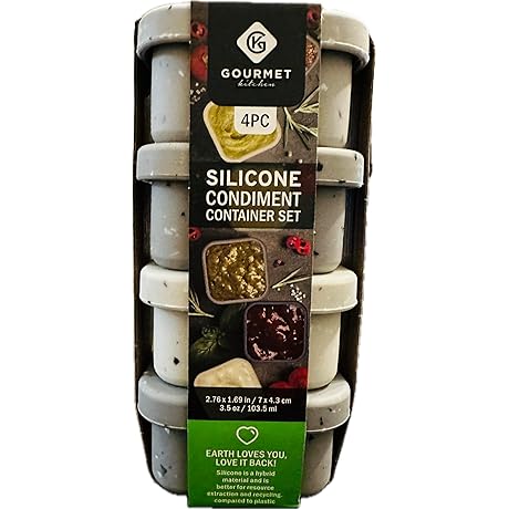 Silicone Condiment Container Set for the Gourmet Kitchen