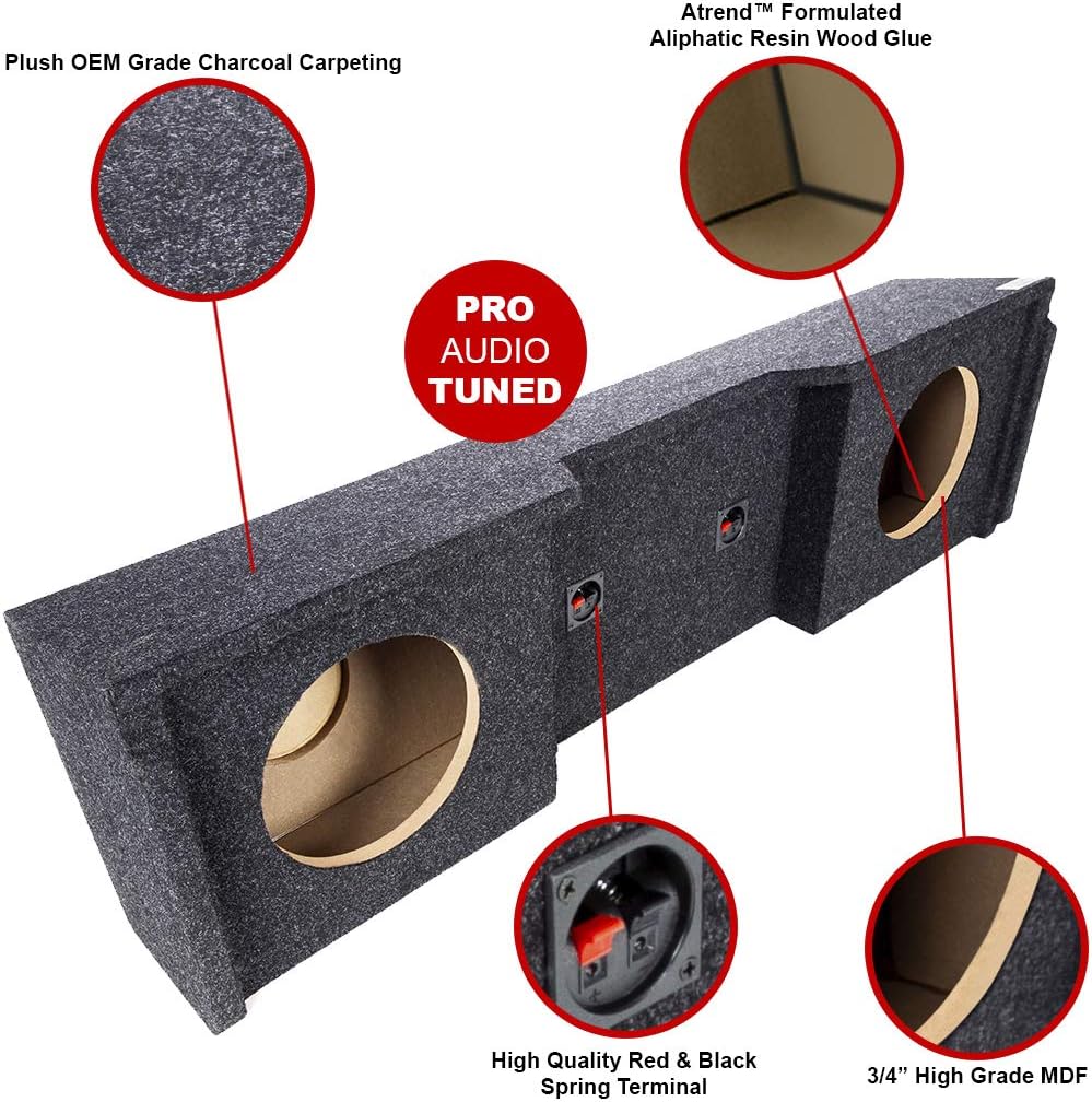 🔥 Crаzу Dеаlѕ Bbox Dual 10 Inch Sealed Subwoofer Enclosure - Car Subwoofer Boxes & Enclosures - Subwoofer Box Improves Audio Quality, Sound & Bass - Fits 99-07 Chevy/GMC Silverado/Sierra Extended Cab (Charcoal)