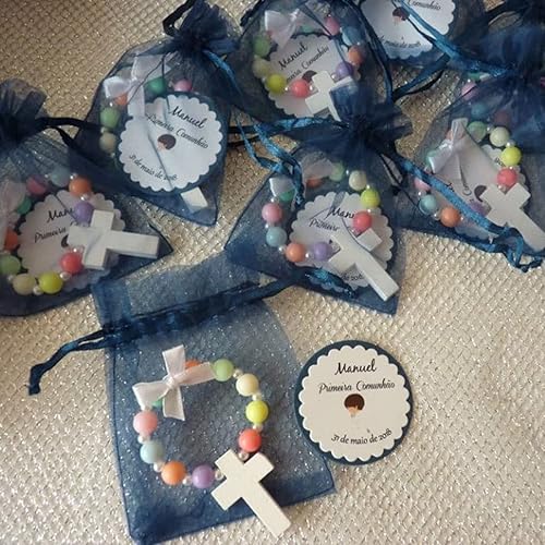 Vista 114 de 100 Pcs Gift Organza Bags 5x7 Inch Gold Drawstrings Sheer Fabric Pouch for Jewelry Baby Shower Christmas Party Favors Wedding Kids Men Teenage