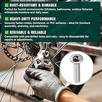 Vista 7 de Tornillo de máquina de cabeza cilíndrica #4-40 x 1/4", Phillips Drive, acero inoxidable 304 18-8, acabado brillante, rosca completamente mecanizada