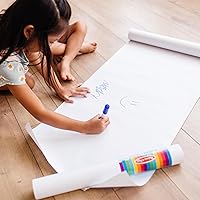 Vista 2 de Melissa & Doug Caballete de repuesto de rollo de papel de lujo (18 pulgadas x 75 pies), paquete de 2, color blanco