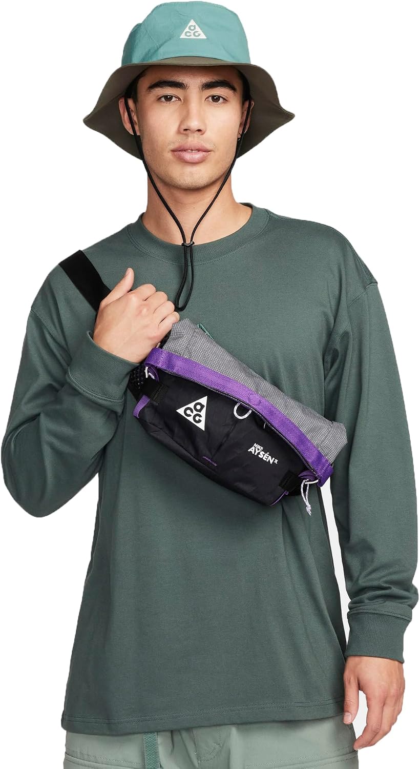 Nike ACG Aysén Fanny Pack (3L), Black/Cool Grey/White, ONE SIZE, DV4051