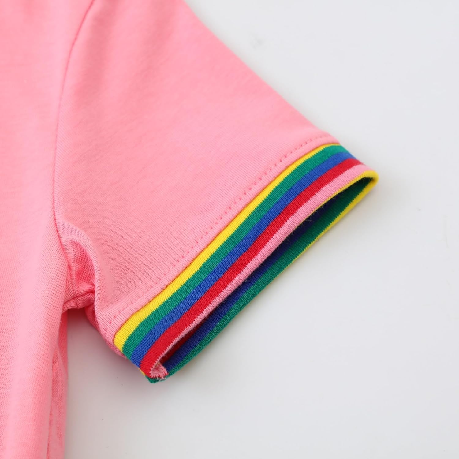 FreeLu Toddler Girls Striped Summer Dress Cartoon Appliques Dresses Girls Cotton Casual Clothing 2-7Y - Image 6