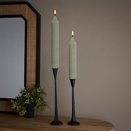 Miniatura 2 de Root Candles Juego de velas de cena sin perfume Timberline mejoradas con cera de abejas, 7 pulgadas, verde salvia, 4 unidades