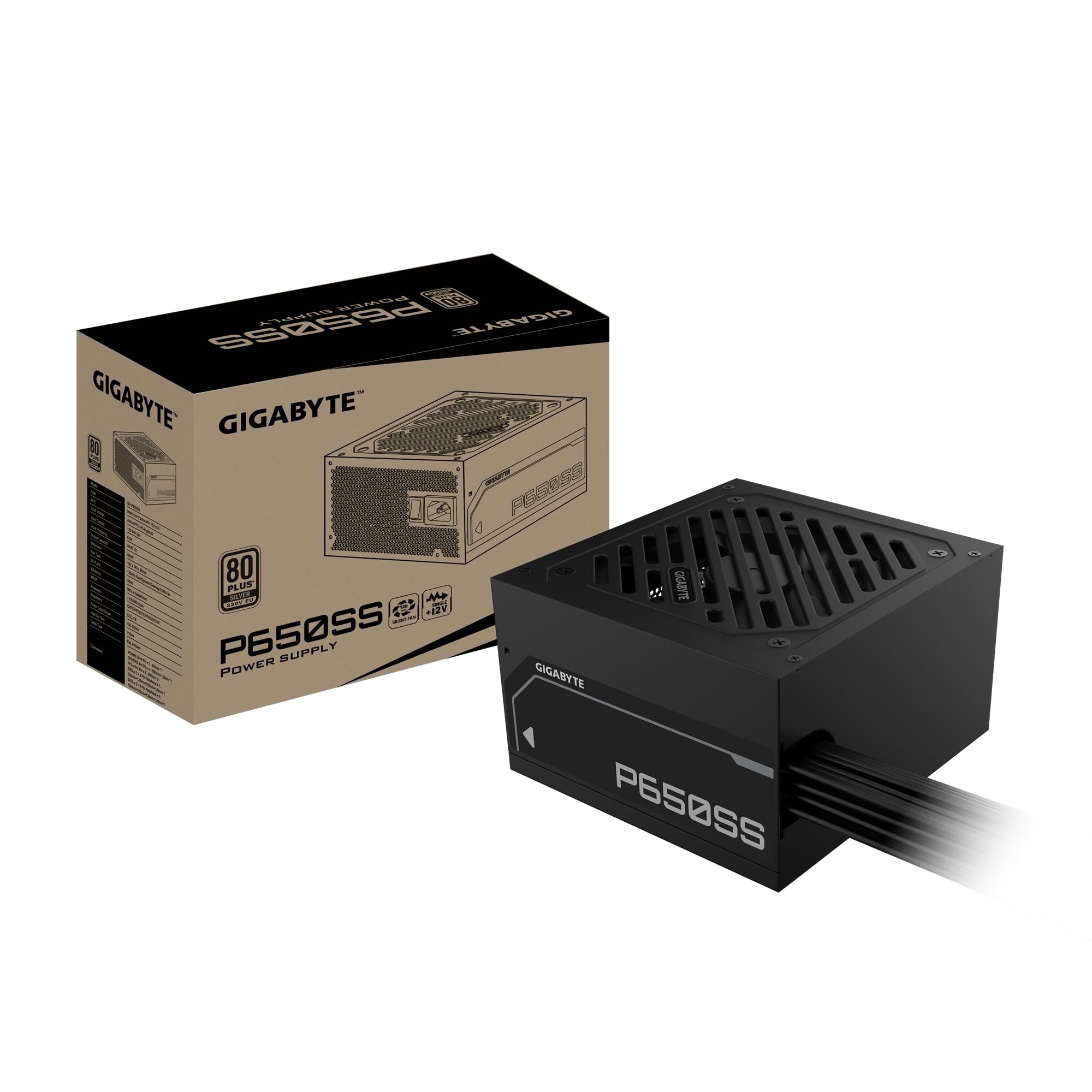 GIGABYTE P650SS 650W 12 cm 80 PLUS BronzeNon-Modulaire