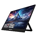 ZEBRONICS Pixigo A16, 15.6 inch Portable Monitor, FHD 1080p, 180° Adjustable Stand, Lightweight, 16:9 Aspect Ratio, 300Nits, 16.7M Colors, Dual Input – Type C + Mini HDMI, Built-in Speakers