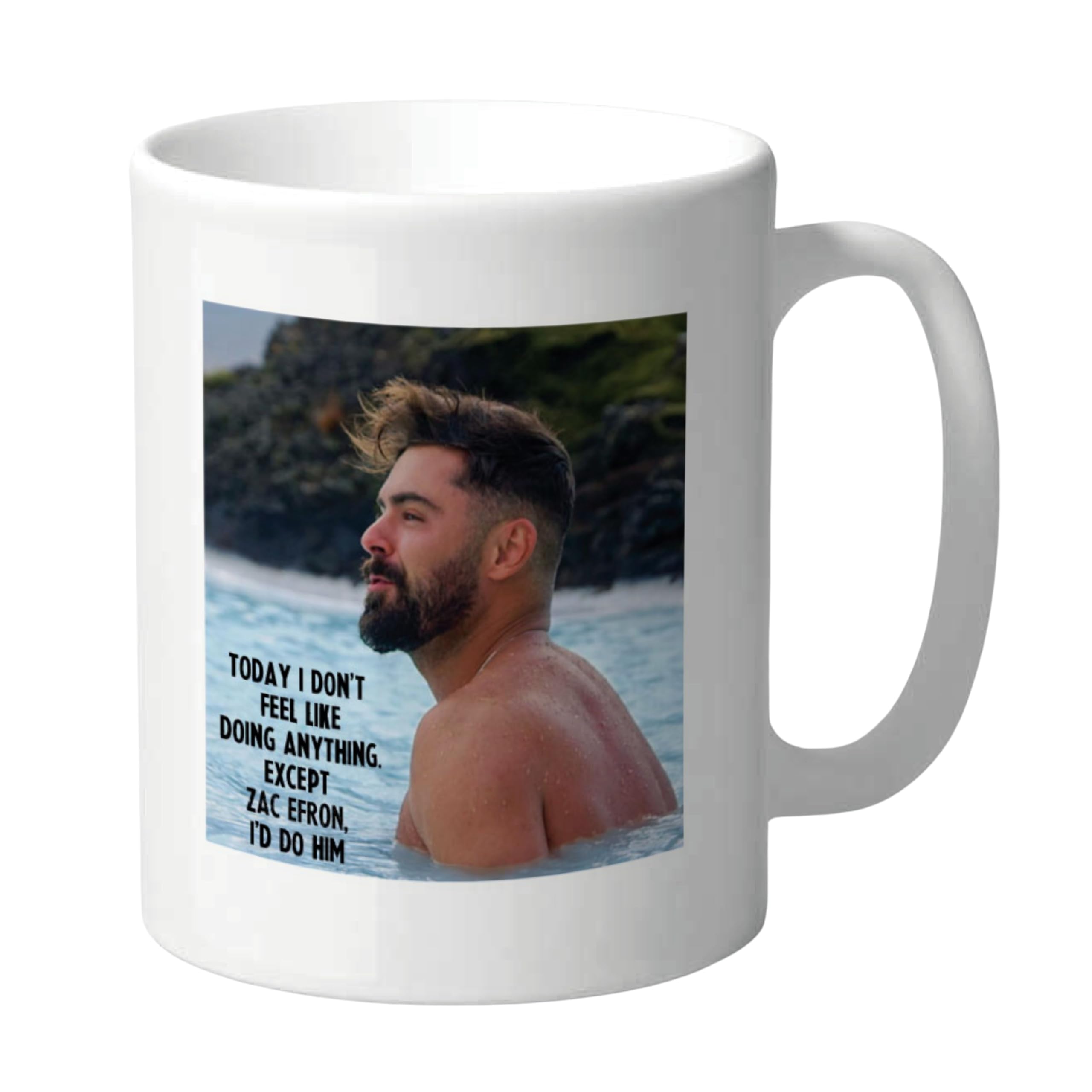 Funny Mug Zac Efron Hot Sexy Novelty Gift Mug for Her Female Celebrity
