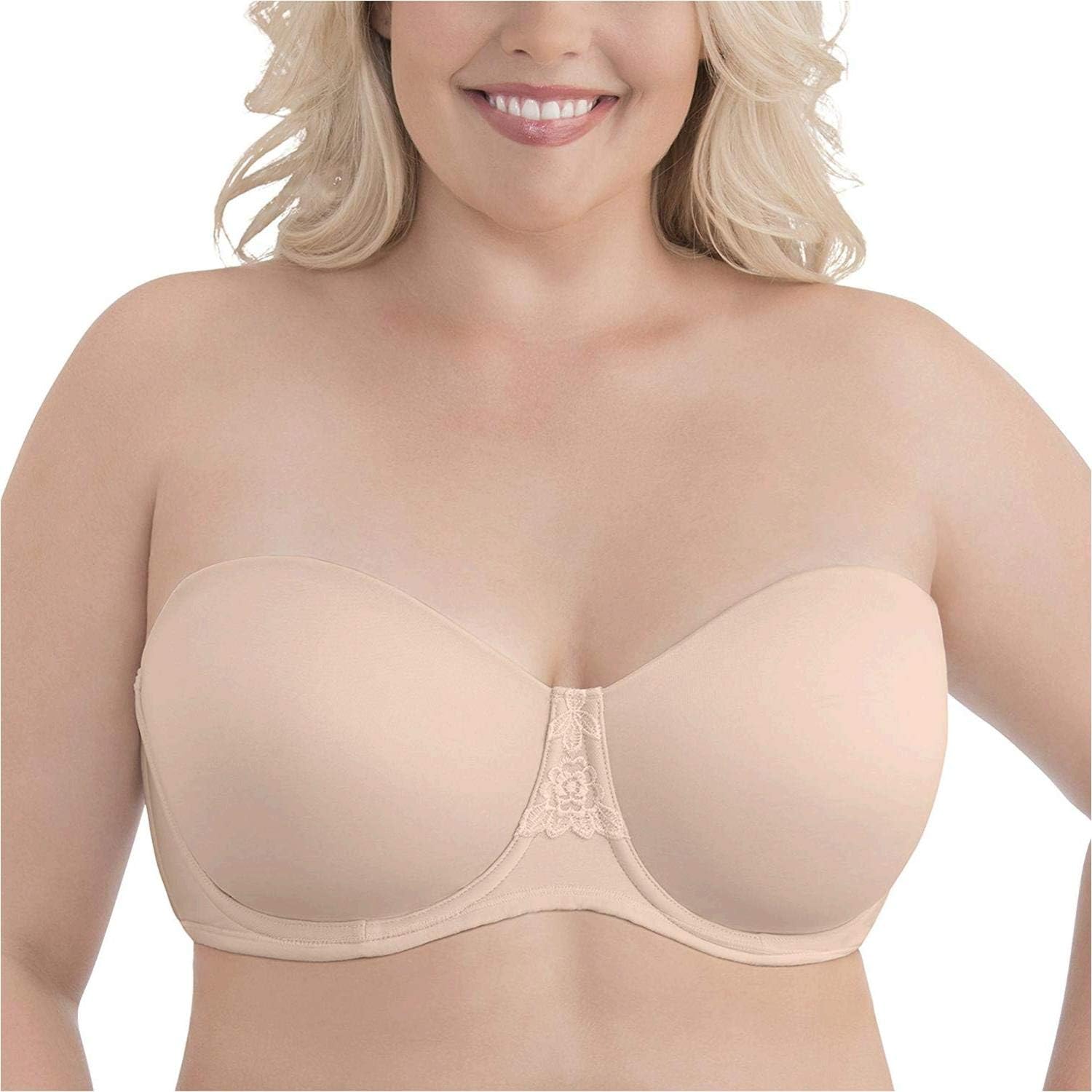 womens Beauty Back Strapless Full Figure Underwire Bra 74380 Bra (pack of 1)