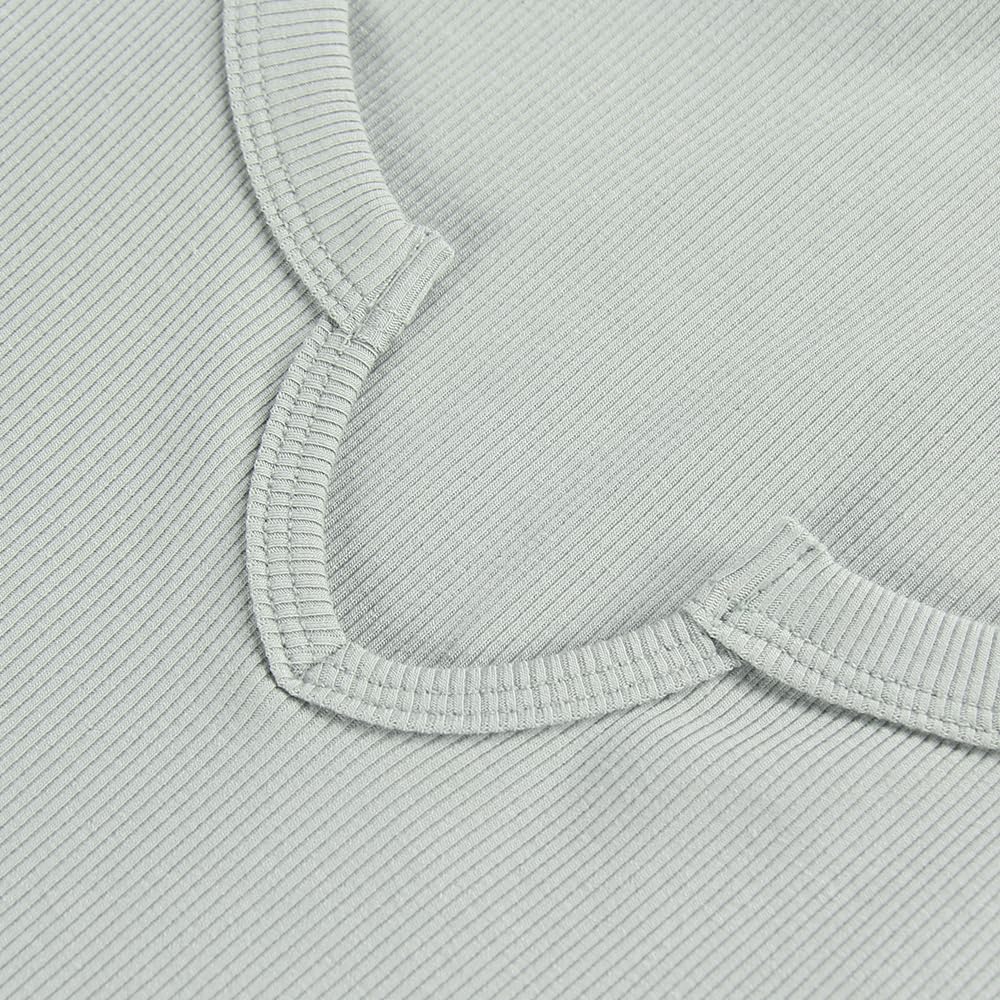 PALINDA Women's Notch V Scoop Neck Ribbed Fitted Shirt Basic Short Sleeves Tee Shirt Top - Image 4