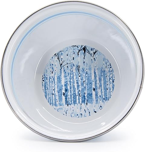 Miniatura 2 de Golden Rabbit Enamelware - Patrón de estrellas y rayas - Juego de 4-3 tazas de ensalada