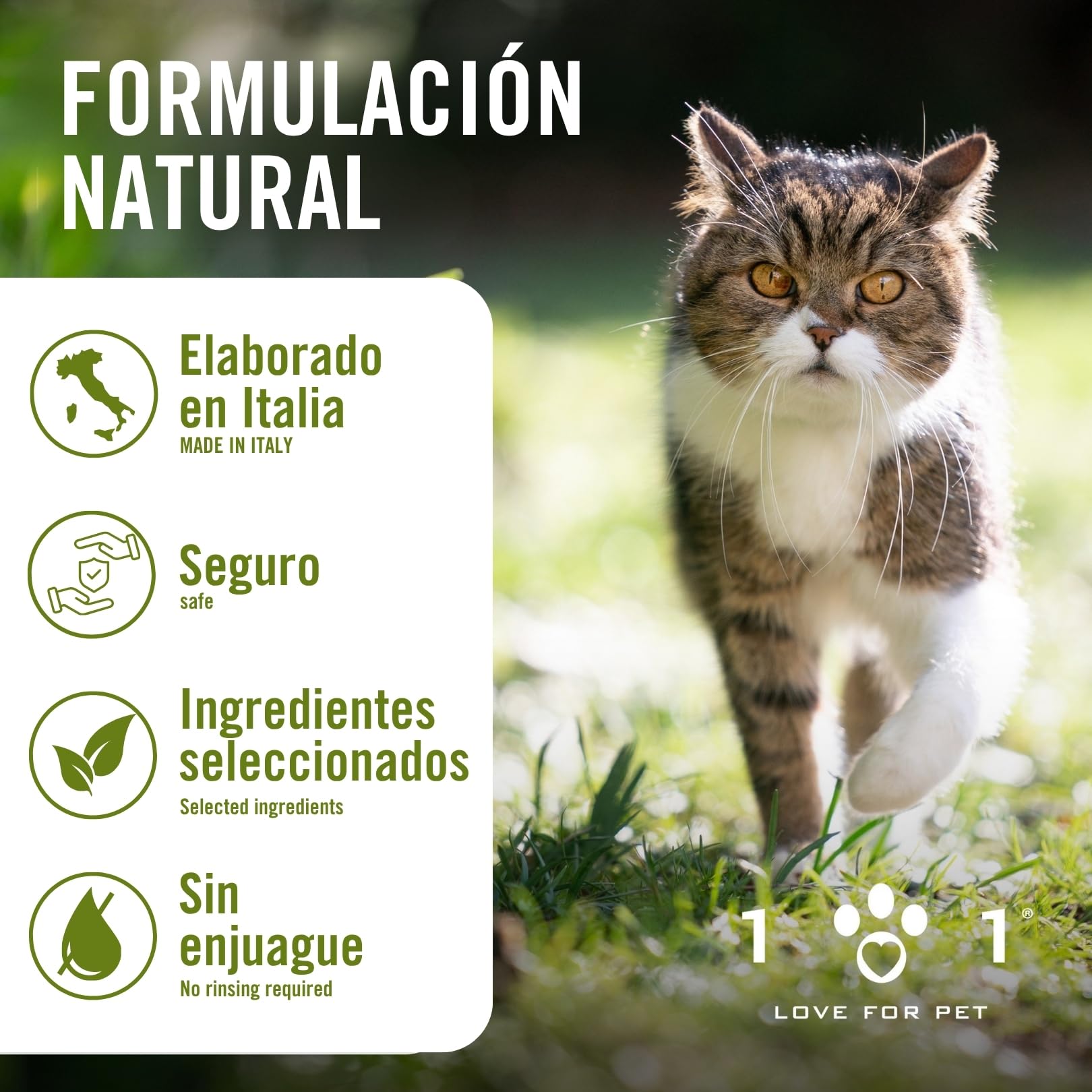 Pipetas Antiparasitarias Gatos 6 de 0,5ml Aantipulgas Gato contra Garrapatas y Mosquitos, Neem y Aceites Esenciales, Larga Duración