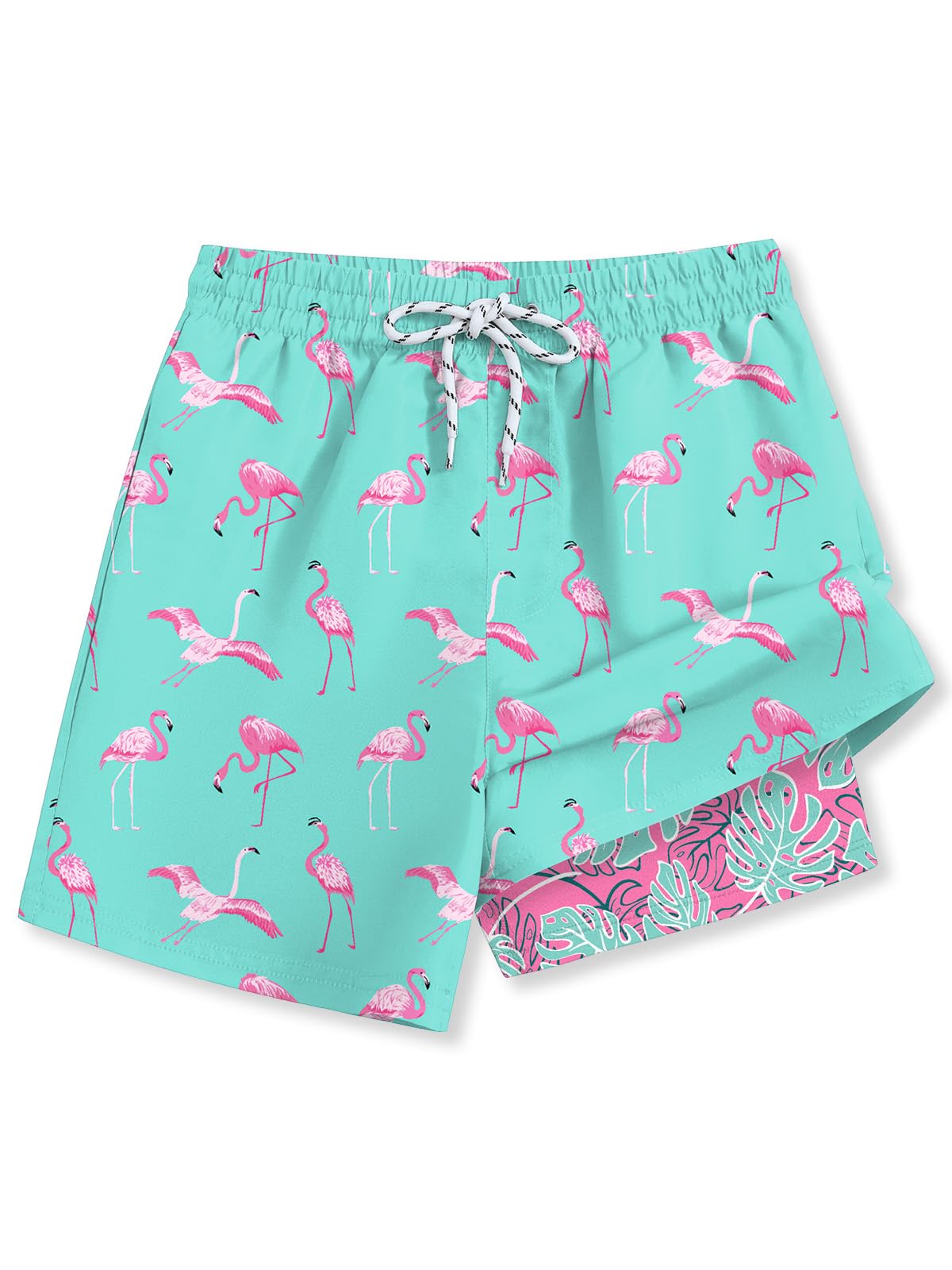 BesserBay Sommer Jungen Badehose mit Kompression Liner Taschen UPF 50+ Schwimmen Boardshorts 120-160