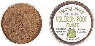 Meowy Janes Valerian Root Powder- Catnip Alternative - 40 g- Fine Ground Valerian Root - Cat Toy