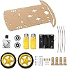 for Smart Robot Car Chassis Kit 2WD for Arduino, Featuring For Encoder, Battery Box, and Two DC Motors for Distance Measurement and DIY Robotics Projects