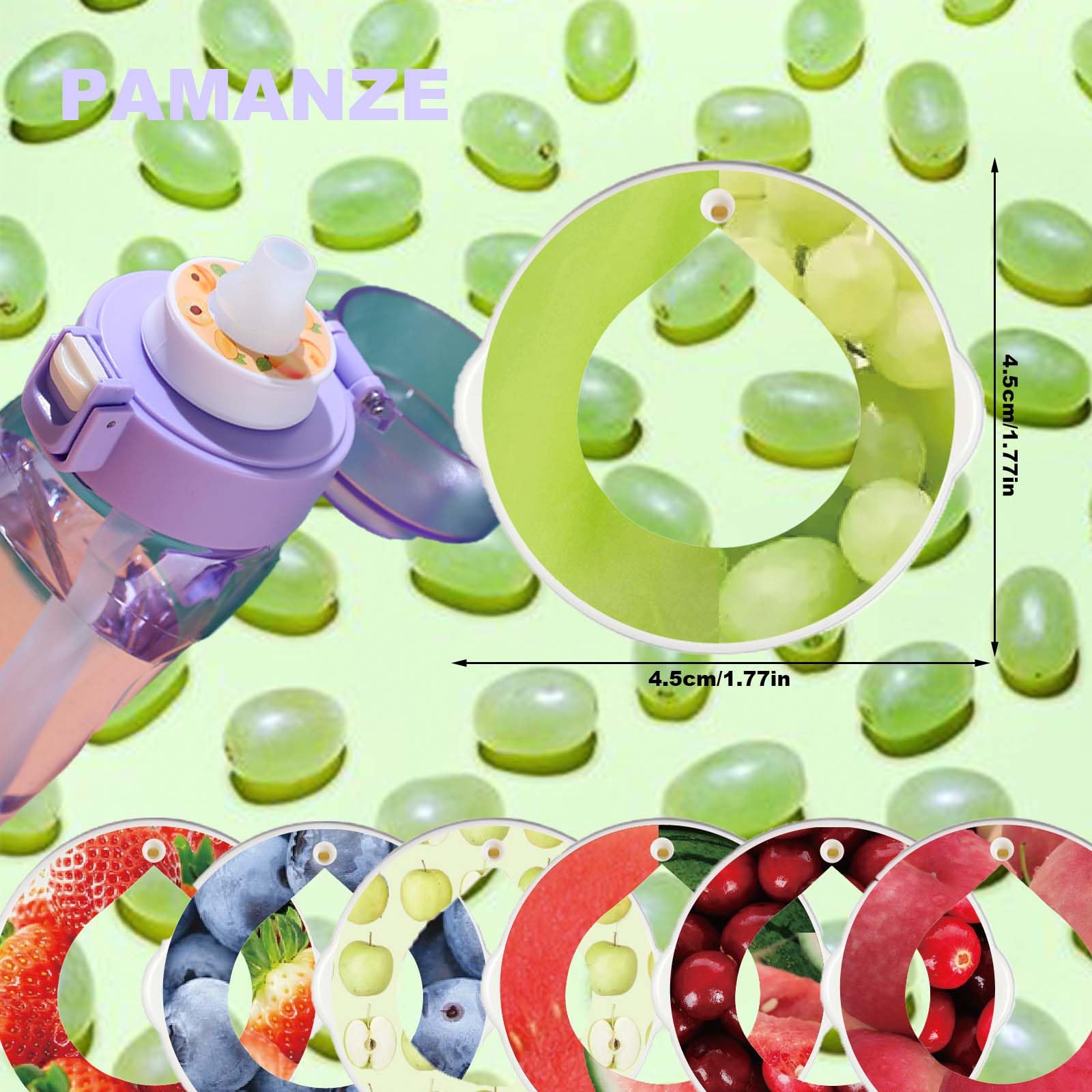 7 Pod Aromatizzanti Per Acqua - Gusti Frutta, 0 Zucchero E 0 Calorie - Compatibile Con Bottiglie Air - Foto 4