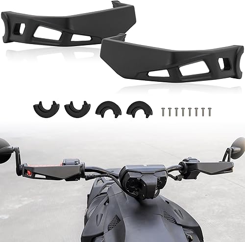 Paramanos de aluminio para Can Am Ryker, kit de protectores de manos negros para Can-Am Ryker 600 900 Sport & Rally Edition, repuesto #219400998-2PCS