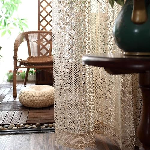 Miniatura 5 de Cenefa de cortina bohemia con borlas para gabinete de cocina, granja, cortinas traslúcidas de lino para divisor de habitación, bolsillo para barra,