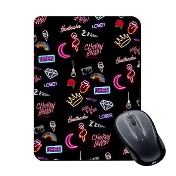 Plan To Gift Gaming Mouse Pad Girls World Potrait Printed Multicolour Size 7x8.8 inches