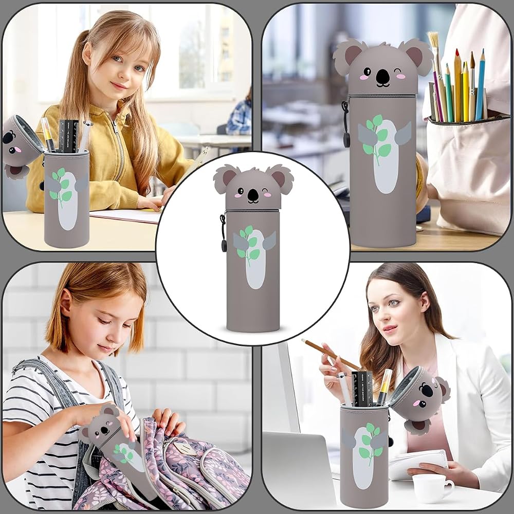 Eastpak Astuccio Kawaii Astuccio Scuola 2 In 1 In Morbido Silicone Portapenne Astuccio Espandibile Con Cerniera