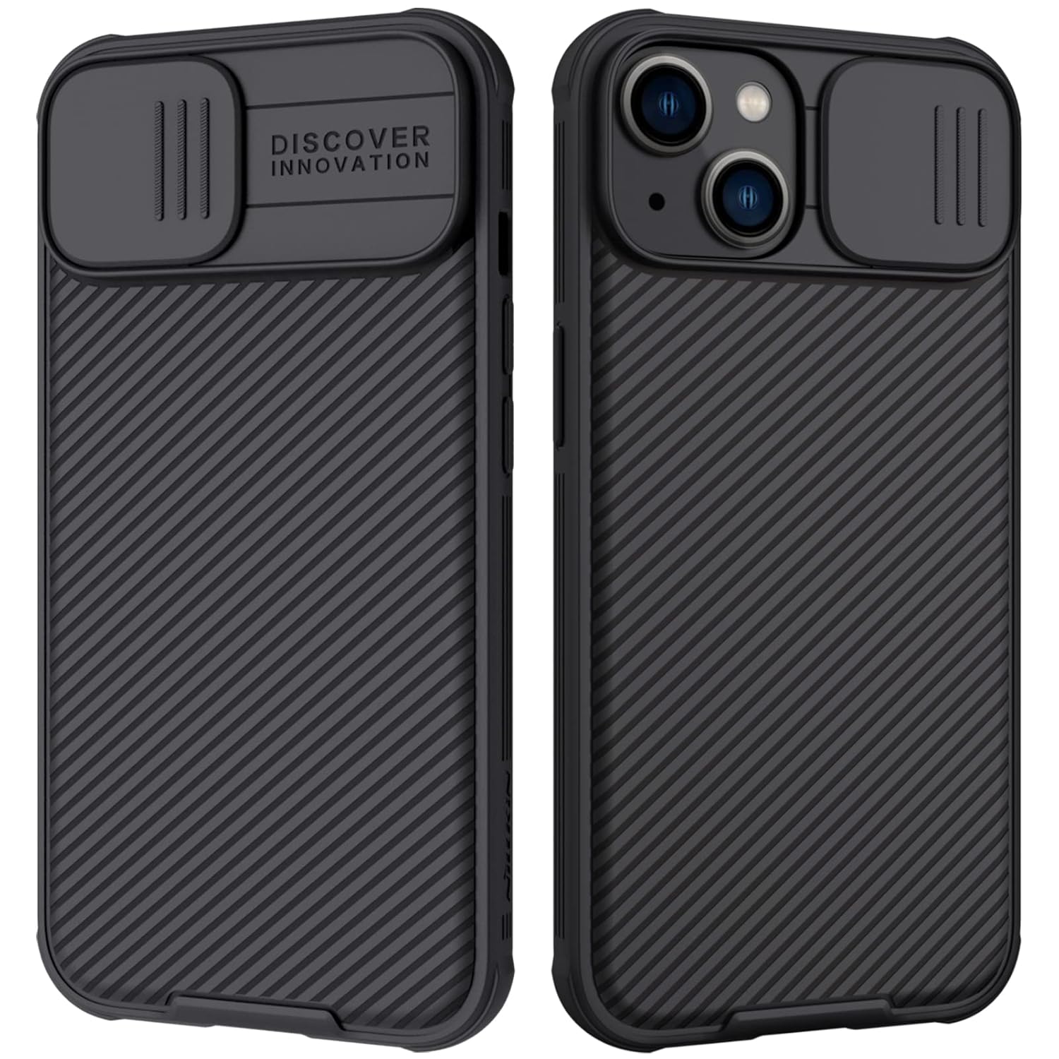Nillkin CamShield Pro Slim Case Compatible with iPhone 14 / iPhone 13 Case, Protective Cover Case with Camera Protector for 14 Hard PC and TPU Anti-Scratch Phone Case for Phone 14 6.1” Black
