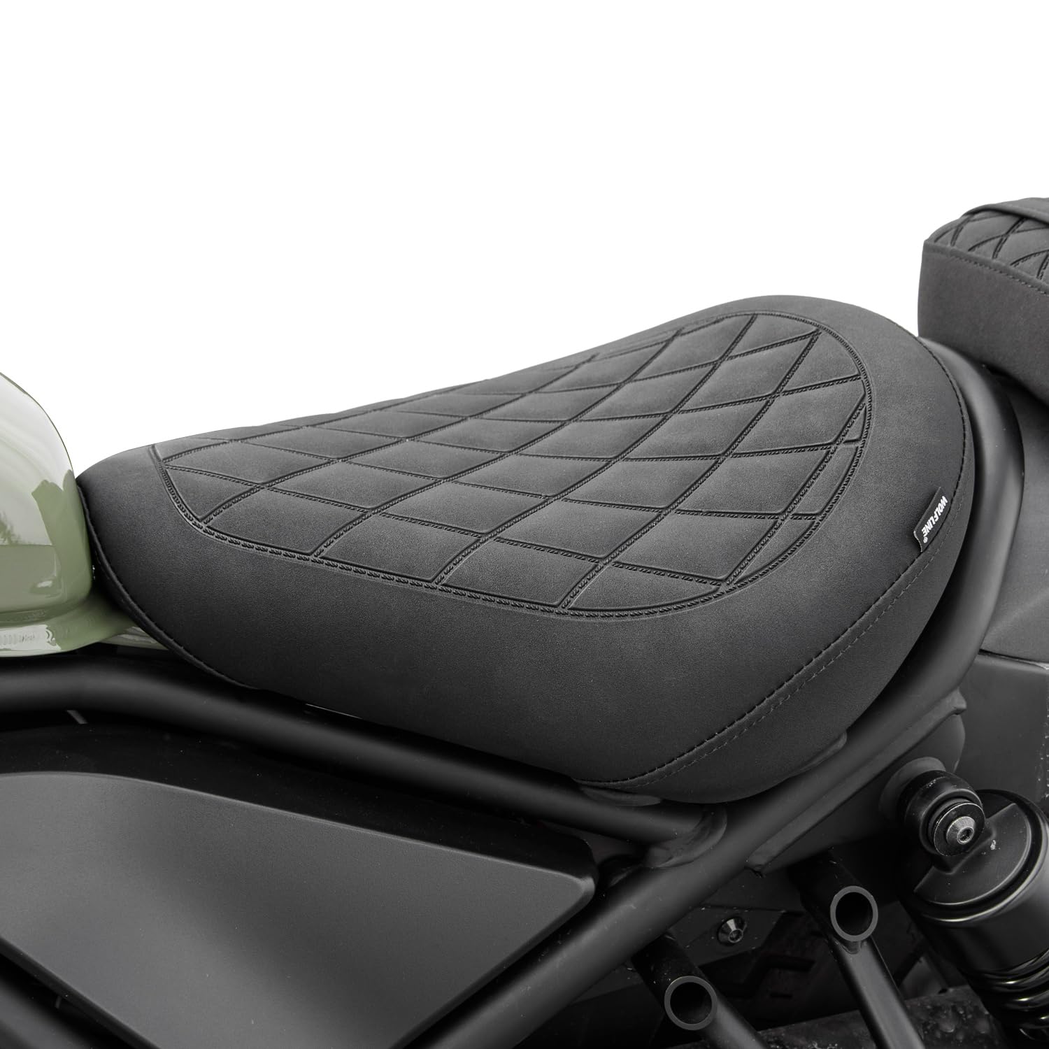 Sella Anteriore per Pilota Moto per Rebel 500 300 2017 2018 2019 2020 2021 2022 2023 2024 2025 2026 CMX500 CMX300 Set Cuscino Sedile (Pilota Nero)