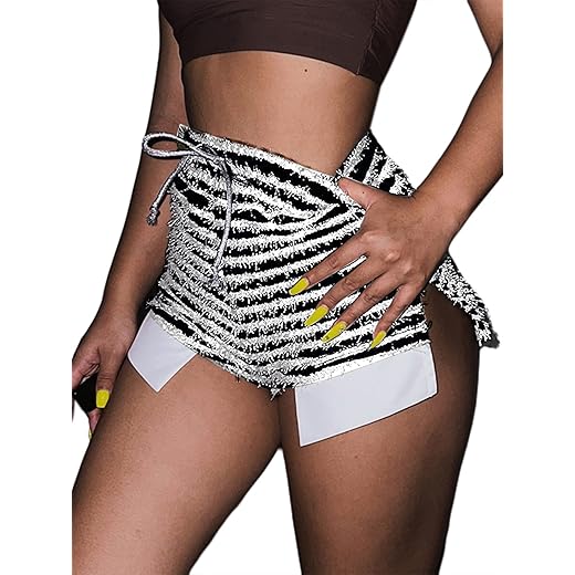 LovelyWholesale Women's High Waisted Skinny Shorts Knit Summer Shorts with Pockets AA-Black Small