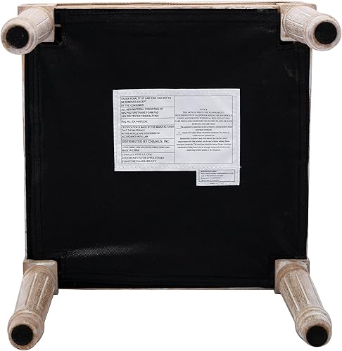 Miniatura 25 de Banco de entrada tapizado de tela, banco de piano copetudo para 2 personas, patas de madera de goma con hermoso patrón tallado para dormitorio, sala