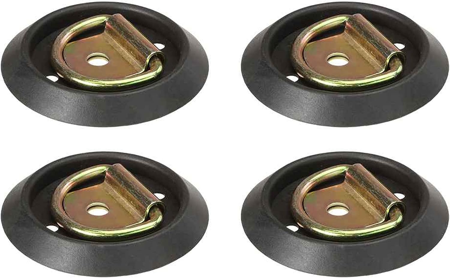 US Cargo Control Flush Mount D-Ring (4-Pack) - 1,200 lb Break Strength