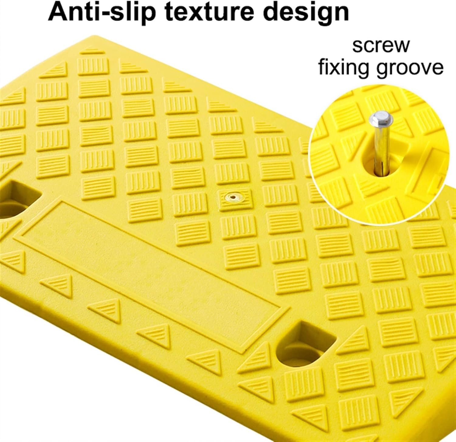 Curb Ramp,Plastic Ramps, Loading Ramp,Portable Threshold Ramp Set, for Sidewalk Lawn Mower Cars Wheelchairs (Color : A, Battery *1 : 50 * 27 * 12cm)