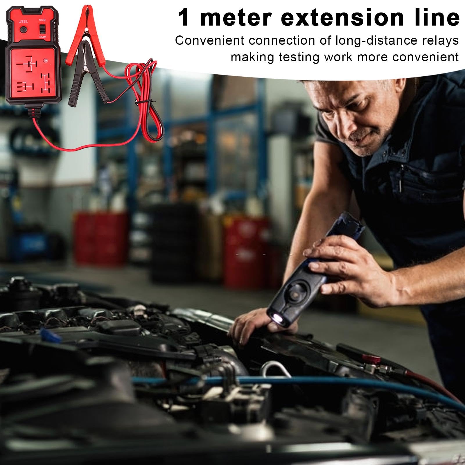 Tester relè per auto, strumento diagnostico relè automatico | Tester per relè per auto portatile | Kit di test Buddy Pro per relè diagnostici Tester di carico automobilistico Tester per altern