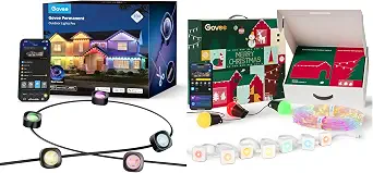 Govee Permanent Outdoor Lights Pro Bundle - RGBIC Color Changing LED Outdoor Waterproof Lights for Christmas and Holiday Decor