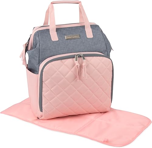 Miniatura 2 de Baby Essentials Super Cooler - Mochila para pañales con marco principal con cambiador, correas para cochecito, compartimento aislado para botellas,