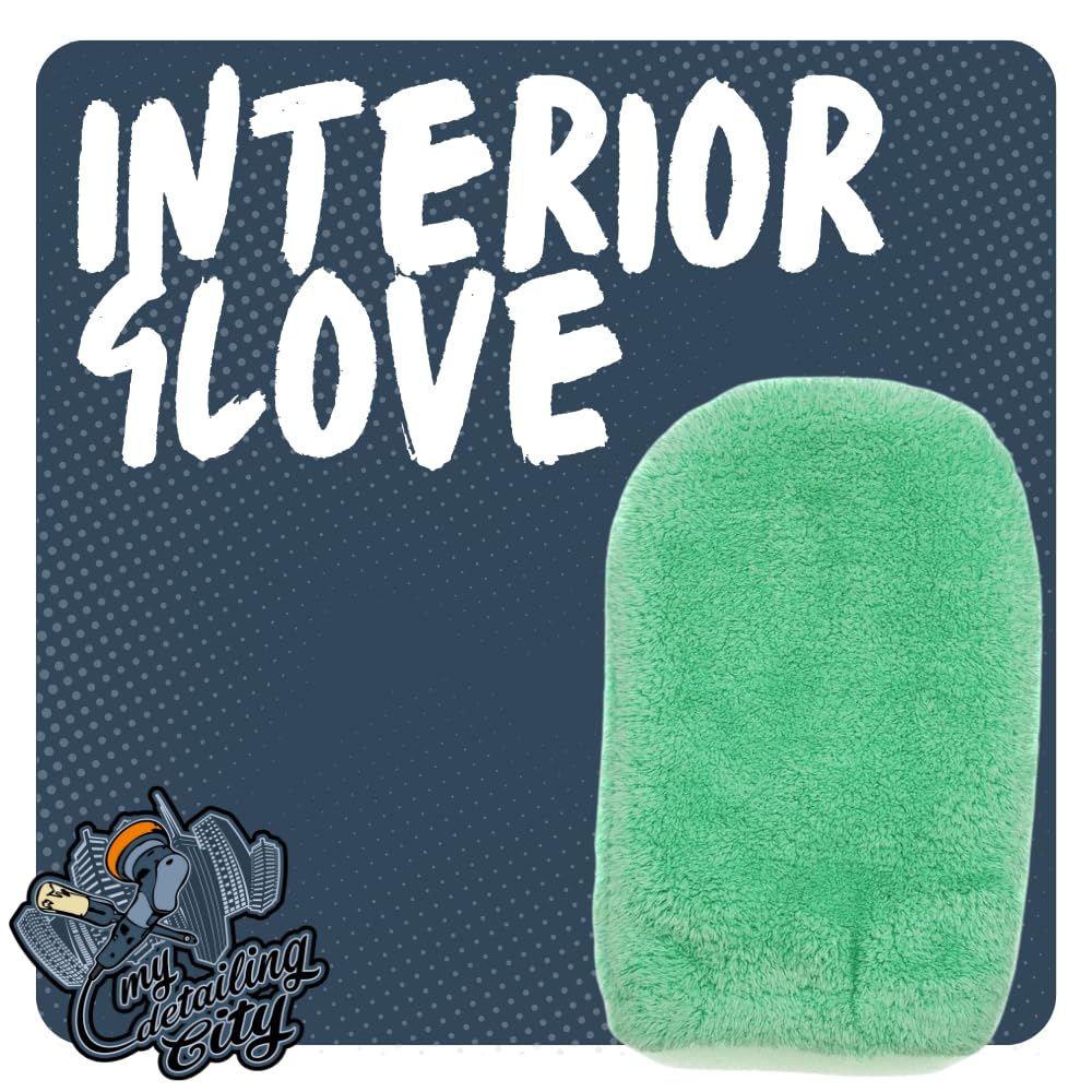 Interior Glove - Gant pour le nettoyage intérieur - Idéal pour le cuir, les plastiques et les coussins - 21 x 15 cm - Efficace et absorbant