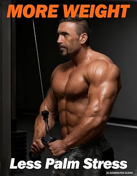 Fitarc Tricep V Bar Cable Attachment, Tricep Pull Down Attachment for Home Gym Equipment, Tricep Bar Cable Attachments for Gym with Non-Slip Rubber Grips, Cable Machine Attachment
