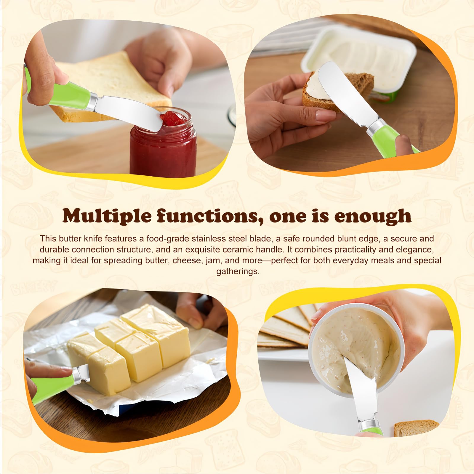 Butter Spreader Knife Set - 2 Pack -5 Butter Spreader Knife Set - 2 Pack -5